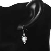 Mother Of Pearl Shell Pear Shaped Ethnic Style Drop Hook Earrings, e177